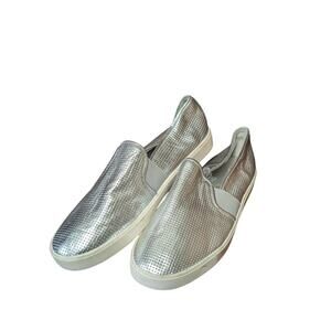 Vince Blair Womens Silver Flats 12M